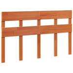vidaXL Cadre de lit sans matelas cire marron 150x200cm bois pin massif