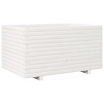 vidaXL Jardinière blanc 90x60x49 5 cm bois de pin massif