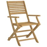 vidaXL Chaises pliables de jardin lot de 2 bois massif d'acacia