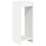 vidaXL Support de Plante Blanc 30 x 30 x 80 cm Bois d'ingénierie