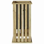 vidaXL Jardinière 33 x 33 x 65 cm en pin traité.