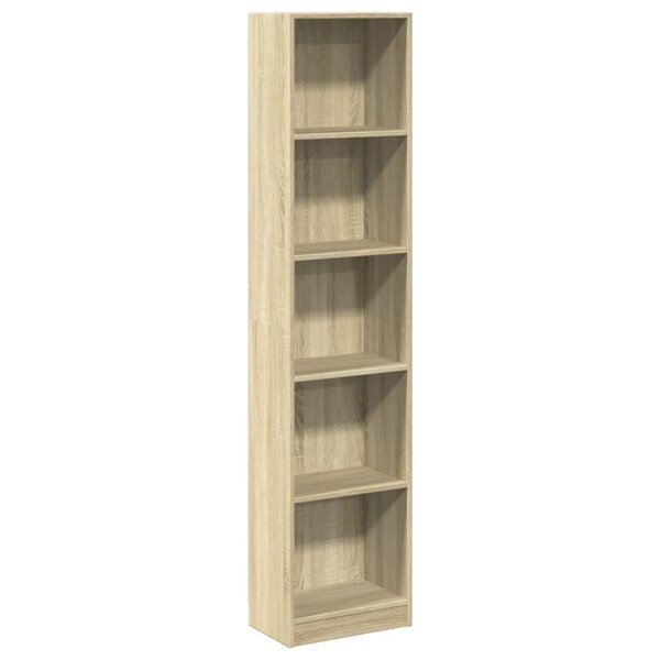vidaXL Bibliothèque chêne sonoma 40x24x176 cm bois d'ingénierie