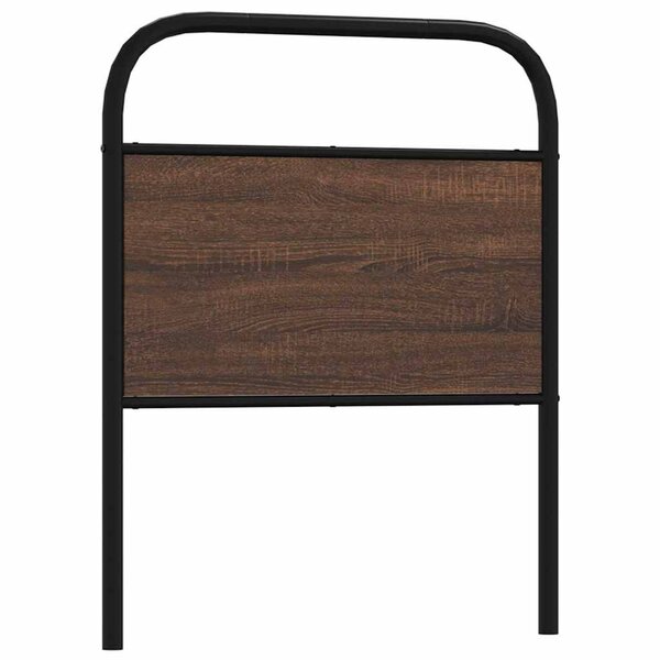 vidaXL Tête de lit de remplacement chêne marron 80 cm acier et bois d'ingénierie