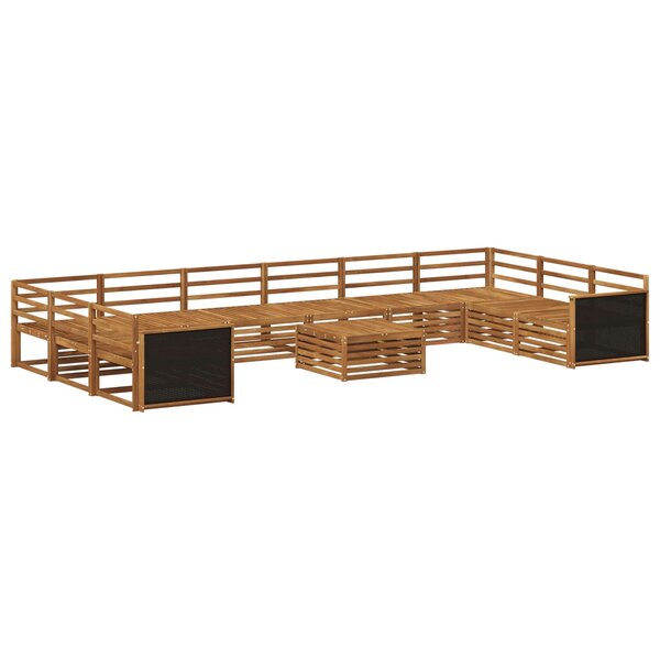 vidaXL Ensembles de canapés 11 pc Bois d'Acacia Massif