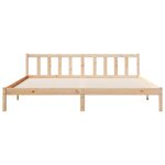 vidaXL Cadre de lit extra long sans matelas 180x220 cm bois massif pin