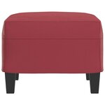 vidaXL Repose-pied Rouge bordeaux 60x50x41 cm Similicuir
