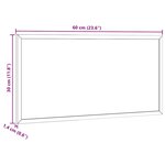 vidaXL Tableau blanc magnétique avec cadre bois de pin massif 60x30 cm