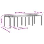 vidaXL Ensemble de Salle à Manger d'Extérieur 9 Pièces Blanc