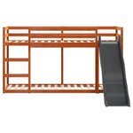 vidaXL Lit superposé avec toboggan et échelle sans matelas 90x200 cm