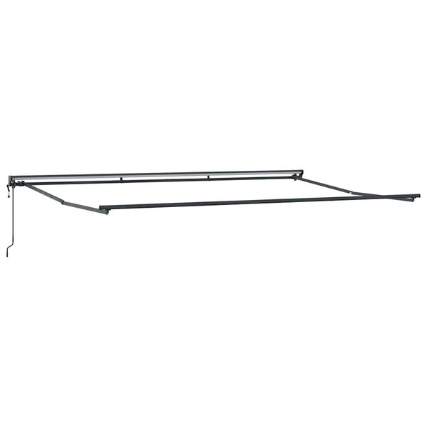 vidaXL Cadre d'auvent Réglable Anthracite 5 x 3 m Acier