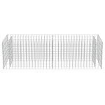 vidaXL Lit surélevé à gabion Acier galvanisé 180x50x50 cm