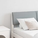 vidaXL Tête de lit capitonnée Gris clair 150 cm Pin massif