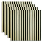 4 Panneaux muraux 60x60 bois crème acoustiques