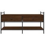 vidaXL Table basse chêne marron 99x50x50 cm bois d'ingénierie