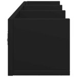 vidaXL Armoire murale noir 75x18x16 5 cm bois d'ingénierie