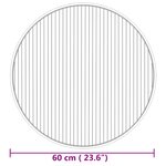 vidaXL Tapis rond naturel 60 cm bambou