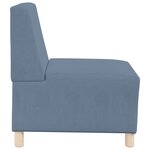 vidaXL Unité de Sofa Modulaire Sans Accoudoirs 2 Pièces Bleu