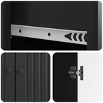 vidaXL Buffet Noir 66 x 34 5 x 90 cm Bois d'ingénierie