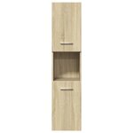 vidaXL Ensemble de meubles de salle de bain 5 Pièces chêne sonoma