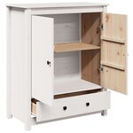 vidaXL Buffet Blanc 83x41 5x100 cm Bois massif de pin