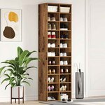 vidaXL Armoire à chaussures vieux bois 54x34x183 cm bois ingénierie