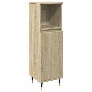 vidaXL Armoire salle de bain chêne sonoma 30x30x100 cm