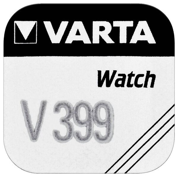 Pile oxyde argent pour montres V399 (SR57)  High Drain VARTA