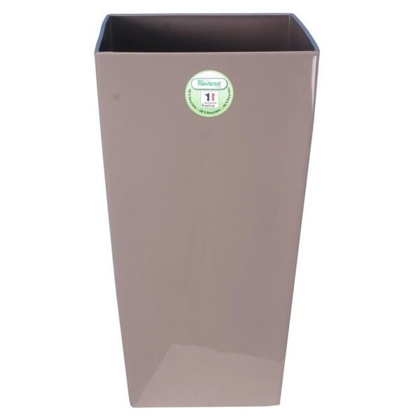 RIVIERA Pot de fleurs Nuance - Carré-29 x 29 x H 52 cm -Taupe
