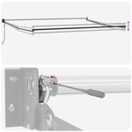 vidaXL Auvent Rétractable orange et marron 450 × 300 cm tissu