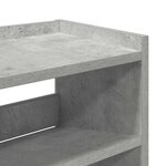 vidaXL Étagère à chaussures gris béton 80x25x62 cm bois d'ingénierie