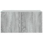 vidaXL Meuble TV mural Sonoma gris 59 5 x 31 x 30 cm Bois d'ingénierie