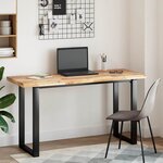 vidaXL Dessus de bureau non traité 160x50x4 cm bois d'acacia massif