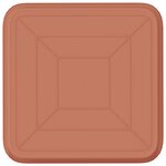 vidaXL Plateau carré à fleurs 6 Pièces Rouge brique 25 5 x 25 5 x 2 5 cm