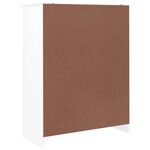 vidaXL Armoire à chaussures ALTA blanc 77x35x96 cm bois massif de pin