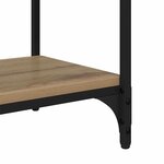 vidaXL Meuble TV Chêne artisanal 100x33x41cm Bois d'ingénierie et fer