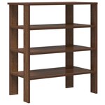 vidaXL Étagère à chaussures chêne marron 61x32x70 cm bois d'ingénierie