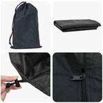 vidaXL Housse de meubles d'extérieur Noir 122 x 61 x 106 cm Tissu 420D