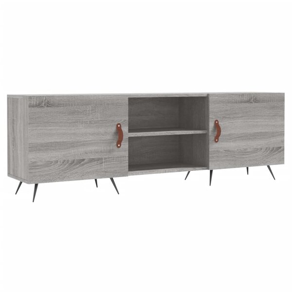 vidaXL Meuble TV sonoma gris 150x30x50 cm bois d'ingénierie