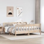 vidaXL Cadre de lit sans matelas 200x200 cm bois massif de pin