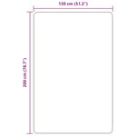 vidaXL Tapis Shaggy à poils longs NAVARRA crème 130x200 cm polyester