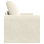 vidaXL Canapé-lit au sol 2-en-1 Crème 148x71x83 cm Velours
