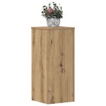 vidaXL Supports pour plantes 2 Pièces chêne artisanal bois d'ingénierie