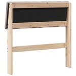 vidaXL Tête de lit capitonnée Taupe 75 cm Pin massif