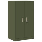 vidaXL Armoire de rangement Vert olive 60 x 40 x 105 cm Acier