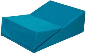 Fauteuil chaise longue canapé intime relaxant rabattable de forme triangulaire bleu