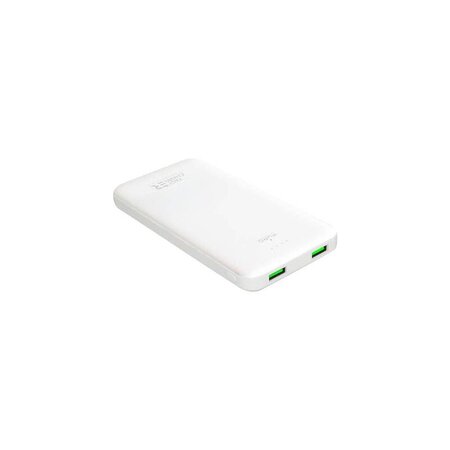 BATTERIE EXTERNE CHARGE RAPIDE 10000MAH 2USBA FSC BLANCHE