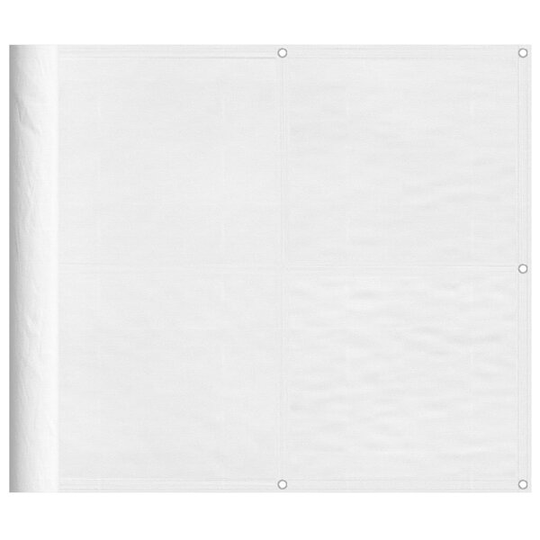 vidaXL Écran de balcon blanc 90x800 cm 100  polyester oxford
