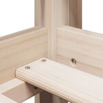 vidaXL Lit superposé et échelle et toit 90x190 cm bois de pin massif