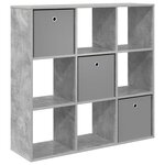 vidaXL Buffet Gris béton 102 x 31 x 99 5 cm