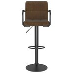 vidaXL Tabourets de bar lot de 2 marron tissu